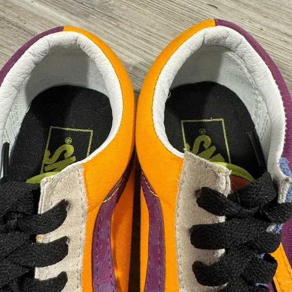 Vans Classic Old Skool "Mix and Match" Women's Sz 7 Blue Purple Orange EUC - Picture 7 of 8